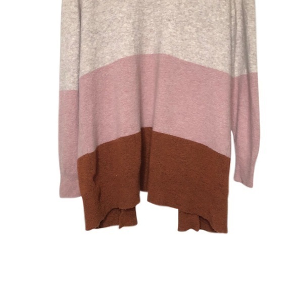 Madewell Color-block Long Open Front Sweater - Picture 10 of 12